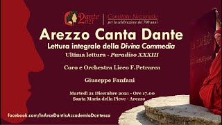 Arezzo Canta Dante – Musicale F Petrarca  Ode alla Vergine  quotParadiso XXXIIIquot 21122021 [upl. by Tiertza]