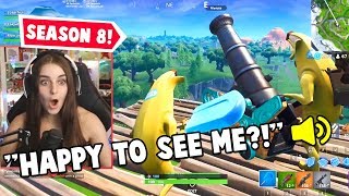 BEST FORTNITE SEASON YET Season 8 REACTION [upl. by Eatnoed]