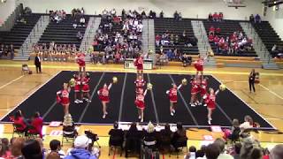 Goochland High School at 2A South Region Cheer Competition 2017 [upl. by Hgalehs]