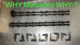 Mercedes  Camshafts and Rockers amp Tappets replacement  OM654 220d [upl. by Innaig]