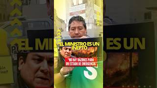 “EL MINISTRO ES UN INEPTO” entrevistas shortvideo shorts viralvideo amazonas [upl. by Imat269]