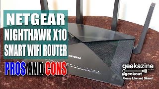 Netgear Nighthawk x10 Smart WiFi Router Pros and Cons [upl. by Cavil]