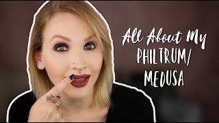 All About My PHILTRUMMEDUSA Piercing [upl. by Meadow]