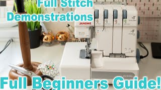 Overlockers For Beginners  Stitch Demonstrations amp Full Guide  Ryan Rix [upl. by Alliuqat]