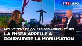 La FNSEA appelle à poursuivre la mobilisation des agriculteurs après les annonces de Gabriel Attal [upl. by Trauner]