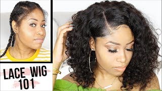 HOW TO APPLY LACE WIG FOR BEGINNERS  EASY [upl. by Aelram]