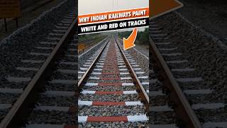 🚨Why Indian Railways paint white and red on tracks indianrailways railway india [upl. by Eidahs3]