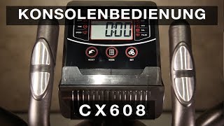 Sportstech CX608  Konsolenbedienung [upl. by Anirres]