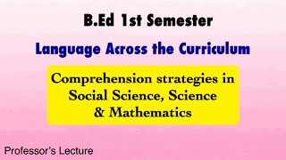 BEd Relationship with reading and writing in social science science Mathematics [upl. by Brighton]