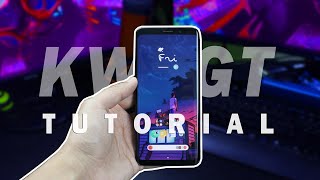 Como Utilizar Widgets en Android con KWGT  Tutorial [upl. by Airotkciv]
