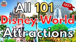 Walt Disney World ATTRACTION GUIDE  Every Ride in All Four Parks  2023  Orlando Florida [upl. by Wulfe]