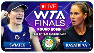 SWIATEK vs KASATKINA  WTA Finals 2022  LIVE Tennis PlayByPlay Stream [upl. by Roxi715]