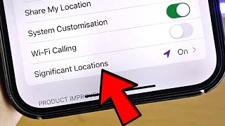 ANY iPhone How To Access Significant Locations [upl. by Lledrev632]
