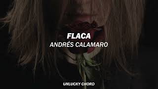 Flaca  Andrés Calamaro  LetraLyrics [upl. by Annalla]