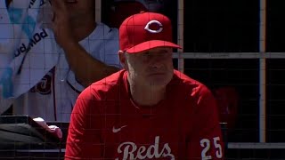 David Bell speaks to the media following the Reds 62 loss to the Cubs [upl. by Annatsirhc]