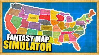 50 States Civil War Only 1 State Survives  Fantasy Map Simulator [upl. by Selry94]