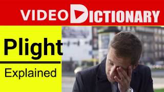 Plight Meaning  Synonyms Antonym  Plight Pronunciation  Example in a sentence  Video dictionary [upl. by Sielen845]