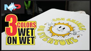 Step By Step 3 Color Screen Print Registration [upl. by Oijimer173]