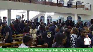 Memorial Service for Mr Titus Aikanga Ndatunga Angula Lyf Heita [upl. by Chickie918]