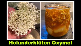 Holunderblüten Oxymel  Sauerhonig mit Apfelessig und Holunder Rezept  Selbstversorgung [upl. by Anitsua926]