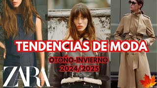 ZARA TENDENCIAS OTOÑOINVIERNO 20242025 [upl. by Ralli345]