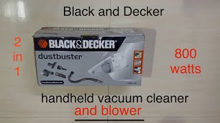 Black and Decker dustbuster VH801IN  800 W  white colour handheld vacuum cleaner [upl. by Spike]