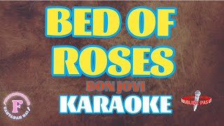 BED OF ROSESBON JOVIKARAOKE [upl. by Sabian]