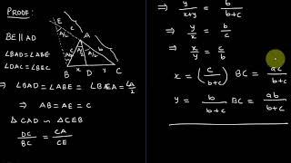 Lecture Incenter  Angle bisector theorem ExcentersFormula with proof [upl. by Clabo406]