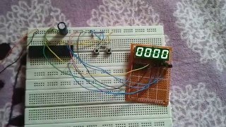 Digital Up Down counter using 7 segment display with shift register PIC18F4550 microcontroller CCS C [upl. by Morville235]