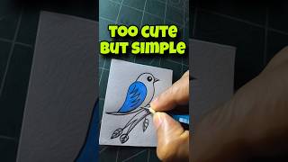 Very easy bird drawing [upl. by Corny562]