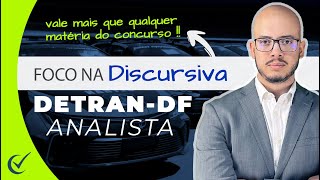 Foco na Discursiva  DetranDF 2022 pósedital  Analista  Banca IBFC [upl. by Ephraim]