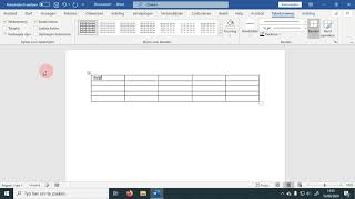 Eenvoudige tabel maken en aanpassen in Word [upl. by Yeliah]