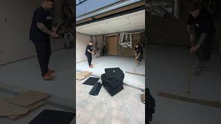 Garage Flooring Installation  Garage Floor Tiles  Newbuild Garage Makeover [upl. by Assillem]