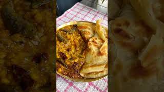 আচারি ছোলার ডাল সাথে লাচ্ছা পরোটা । achari cholar dal  laccha paratha recipe [upl. by Anaes988]