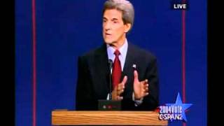 George W Bush vs John Kerry Part2 In the first of three debates 2004 [upl. by Eiznekcam647]