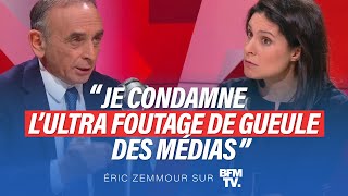 Eric Zemmour sur BFMTV  Je condamne l’ultrafoutage de gueule des médias [upl. by Willem]