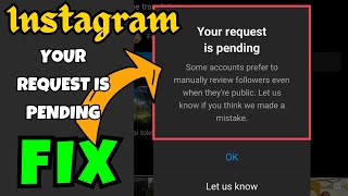 Your request is pending Instagram Fix [upl. by Reave248]