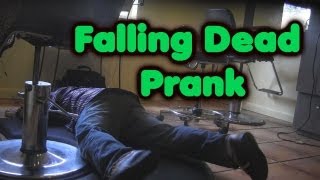 FAINTING WHILE DOING PEOPLES HAIR PRANK  OmarGoshTV [upl. by Nyllaf]