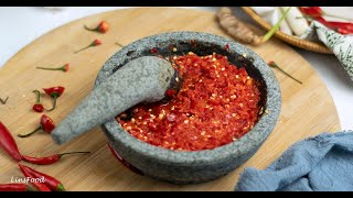 Sambal Oelek Recipe 3 Ingredients [upl. by Leunamesoj]