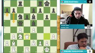 ROOK ENDING Hikaru Nakamura vs Jose Martinez  Speed Chess Championship 2024  R1 [upl. by Judd]