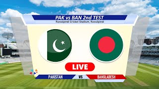 🔴Pak vs Ban Live  2nd Test  Pakistan vs Bangladesh Live Cricket Match Today Score amp Commentary [upl. by Airtap]