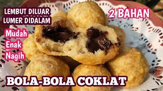 CEMILAN DARI TEPUNG TERIGU INI ENAK BANGET SIMPEL DAN MUDAH CUMA 2 BAHAN BOLABOLA COKLAT [upl. by Whitcomb]