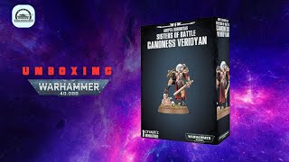 Unboxing Warhammer 40K Adepta Sororitas Canoness Veridyan Unboxing [upl. by Ydda]