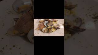 TAGLIOLINI with CLAMS pasta vongole foodshorts italy rome foodvlog foodasmr food shorts [upl. by Idalla]