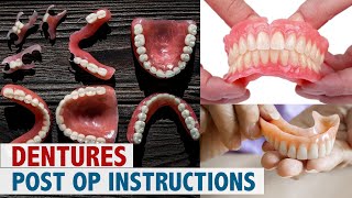 Dentures Post Op Instructions [upl. by Olegnaleahcim]