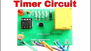 How to make a timer device for any electrical appliances pcb prototype [upl. by Aicirtap]