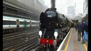 BR 35028 Clan Line with DBS Class 67 67020 5Z82 amp 1Z82 At London Victoria 17th February 2012 [upl. by Anileda648]