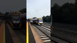 Vline VLocity 2222 leaving Castlemaine melbournetrains train vline fyp [upl. by Soalokin122]