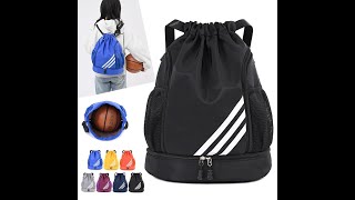 Sac à dos de sport spacieux pour homme et femme bagage de voyage basket ball salle de sport [upl. by Dlarej467]