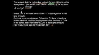 How to Solve Radioactive Decay Problems  College Algebra Tips [upl. by Nwahsed]